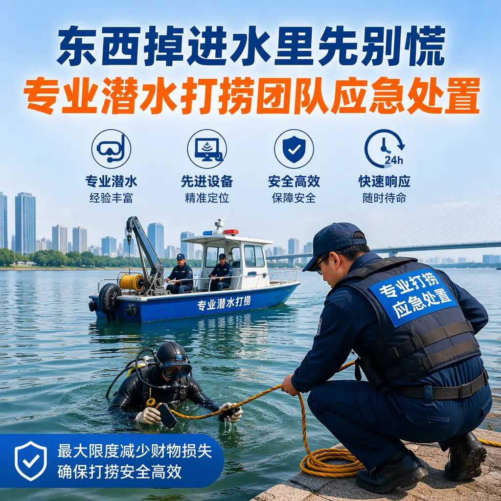 南乐东西掉进水里先别慌,专业潜水打捞团队应急处置